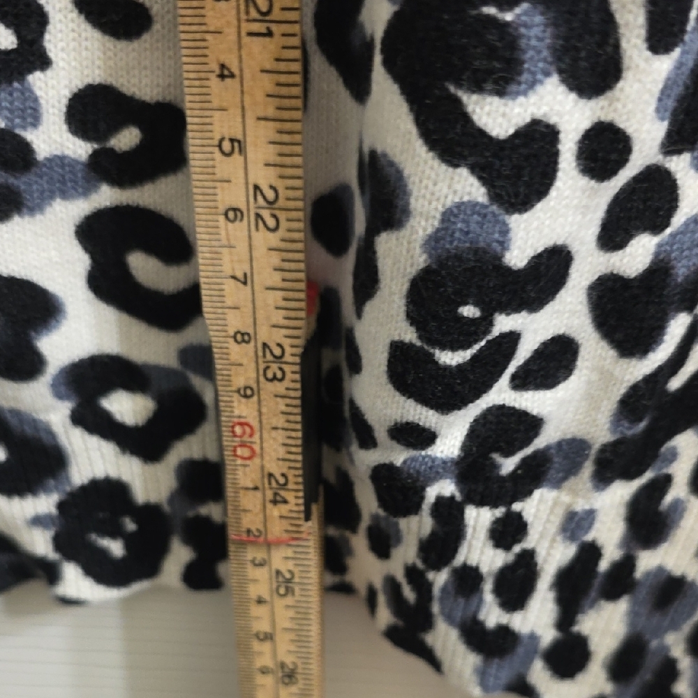 NEW Basic Editions Black and White Leopard Print … - image 6